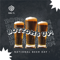 Bottoms Up this Beer Day Instagram Post Image Preview