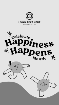 Celebrate Happiness Month Facebook story Image Preview