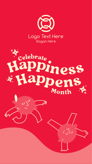 Celebrate Happiness Month Facebook story Image Preview