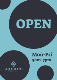 Open Hours Poster Design