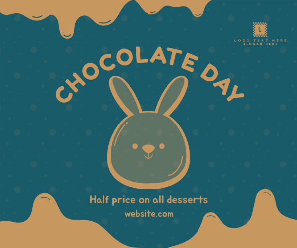 Chocolate Bunny Facebook Post Design Image Preview