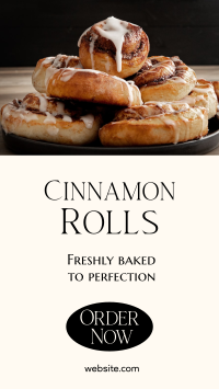 Cinnamon Rolls Elegant Instagram reel Image Preview