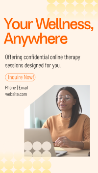 Wellness Online Therapy YouTube short Image Preview