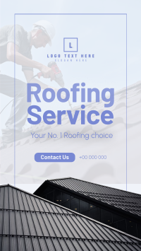 Roofing Service Instagram story | BrandCrowd Instagram story Maker