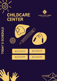 Childcare Center Schedule Poster Preview