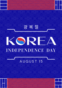 Independence Day of Korea Poster Design