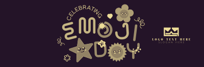 Celebrate Emojis Twitter header (cover) Image Preview