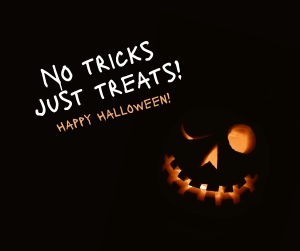 No Tricks Halloween Facebook post Image Preview