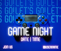Game Night Console Facebook Post Design