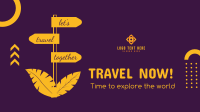 Lets Travel Together Facebook Event Cover Design