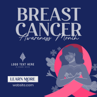 Fighting Breast Cancer Instagram Post Design