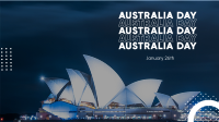 Australia Scenery Facebook Event Cover Design