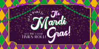 Mardi Gras Party Twitter post Image Preview