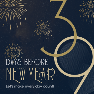 Classy Year End Countdown Instagram post Image Preview
