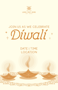 Happy Diwali Invitation Design