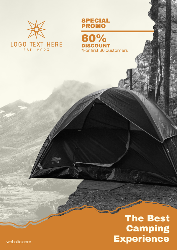 The Best Camping Experience Poster Design Image Preview