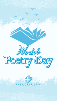 Happy Poetry Day YouTube Short Design