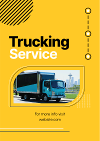 Trucking lines Flyer Image Preview