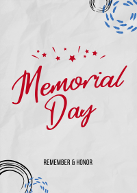 Memorial Day Doodle Poster Image Preview