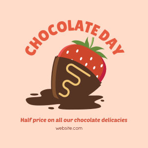 Chocolate Strawberry Instagram post Image Preview
