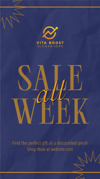 Minimalist Week Discounts TikTok Video Image Preview