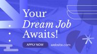 Apply your Dream Job Facebook Event Cover Design