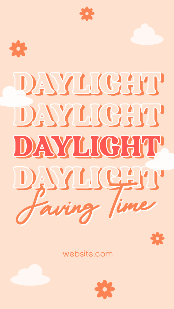 Quirky Daylight Saving Instagram Story Design Image Preview