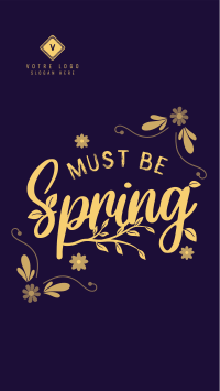 Must be Spring Facebook story Image Preview