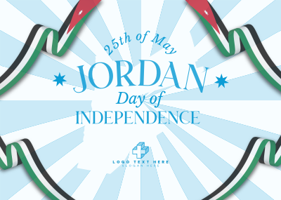 Independence Day Jordan Postcard Image Preview