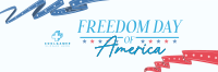Freedom Day of America Twitter Header Design
