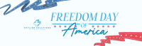 Freedom Day of America Twitter Header Image Preview