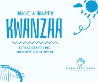 A Happy Kwanzaa Facebook Post Design