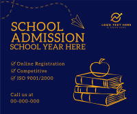 School Admission Year Facebook Post Design