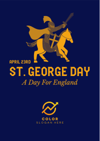 A Day for England Flyer Design