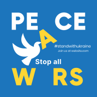 Peace For Ukraine  Instagram Post Design