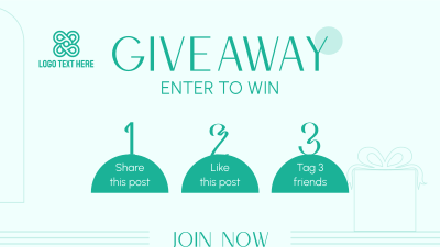 Simple Giveaway Instructions Facebook event cover