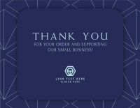 Patterns and Triangles Thank You Card Image Preview