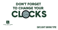 Daylight Saving Time Reminder Facebook Ad Design