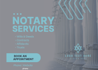 Notary Services Offer Postcard Design