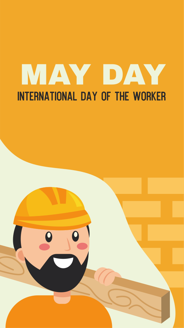 Construction May Day Instagram Story Design Image Preview