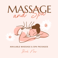 Serene Massage Linkedin Post Design