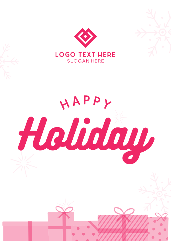Happy Holiday Poster Design Image Preview