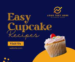 Easy Cupcake Recipes Facebook post Image Preview