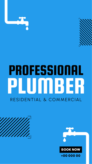 Professional Plumber Facebook story Image Preview