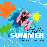 It's Summer Time Instagram Post Design