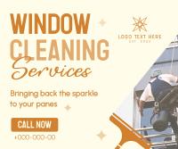Sparkling Window Cleaning Facebook Post Design
