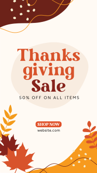 Thanksgiving Flash Sale Instagram Story Design