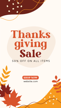 Thanksgiving Flash Sale Instagram story Image Preview