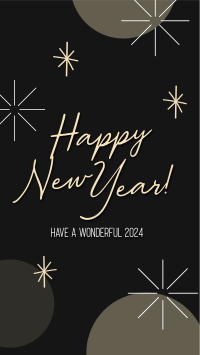 Wonderful New Year Welcome Instagram Story Design