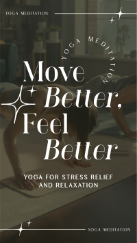 Modern Feel Better Yoga Meditation Instagram story Image Preview
